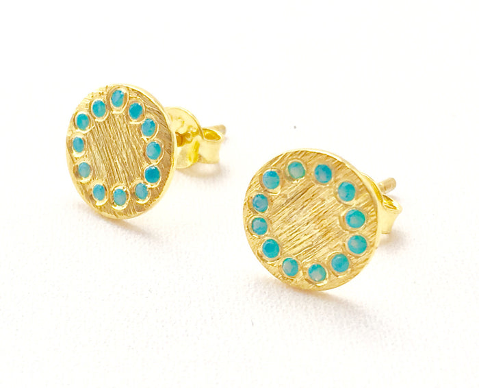 Shield Studs in Gold