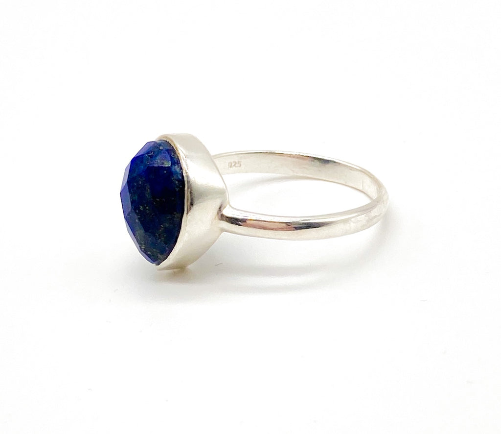 Anvil Ring with Lapis Lazuli