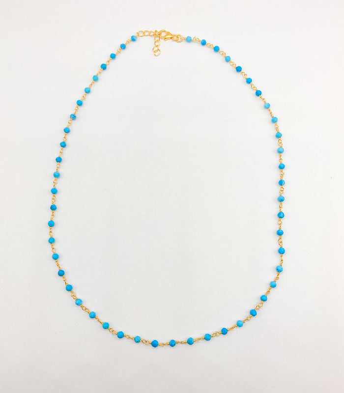 Turquoise Infinity Chain Gold
