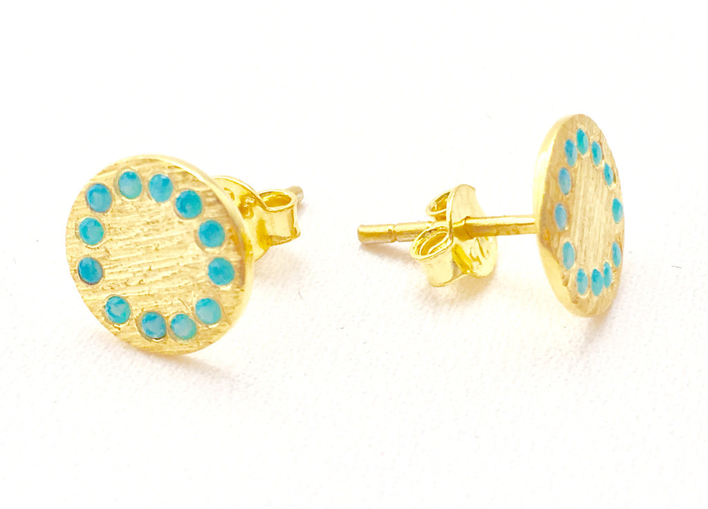 Shield Studs in Gold