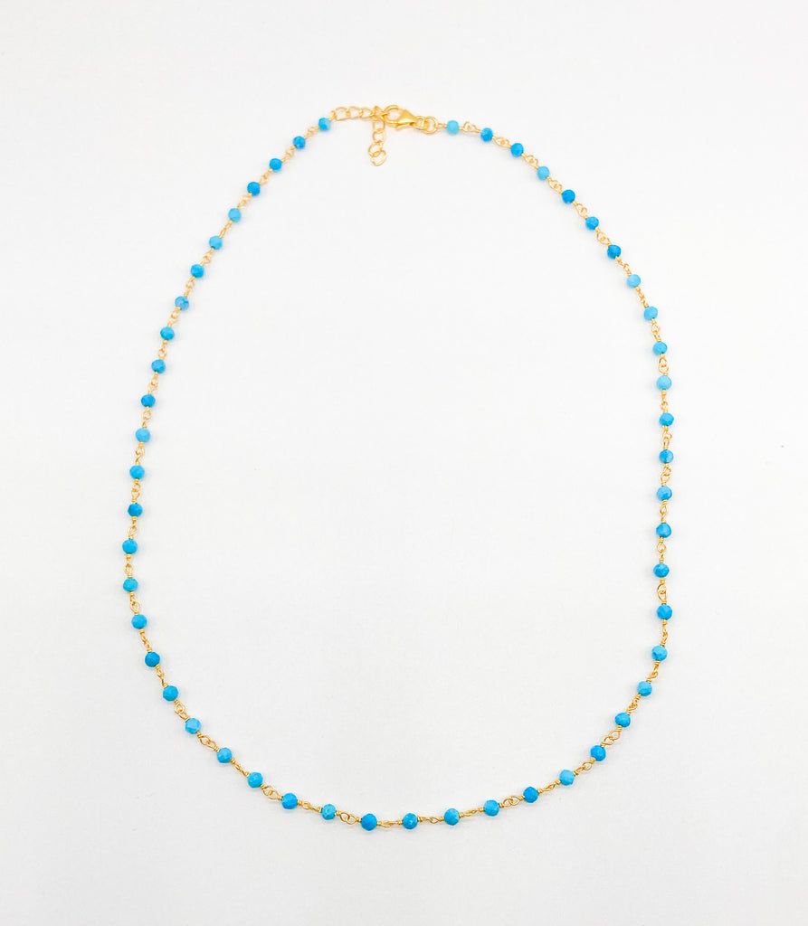 Turquoise Infinity Chain Gold