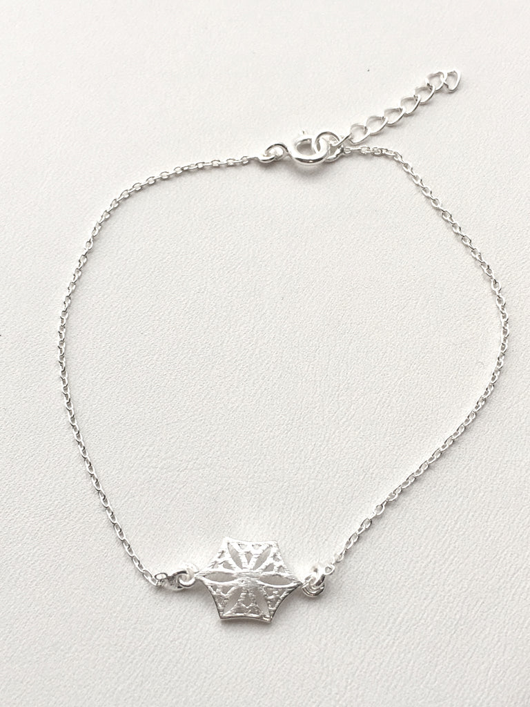 Colorado Snowflower Bracelet in Silver