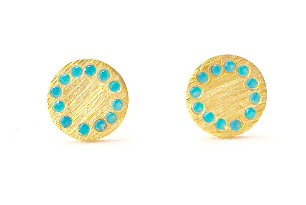 Shield Studs in Gold