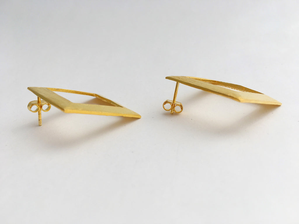 Thora’s Square Earrings in Gold
